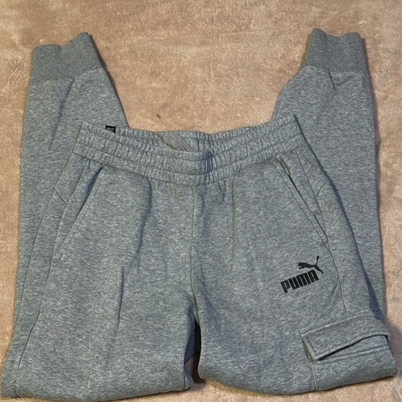 Puma Heather Gray Sweatpants - Picture 2 of 4